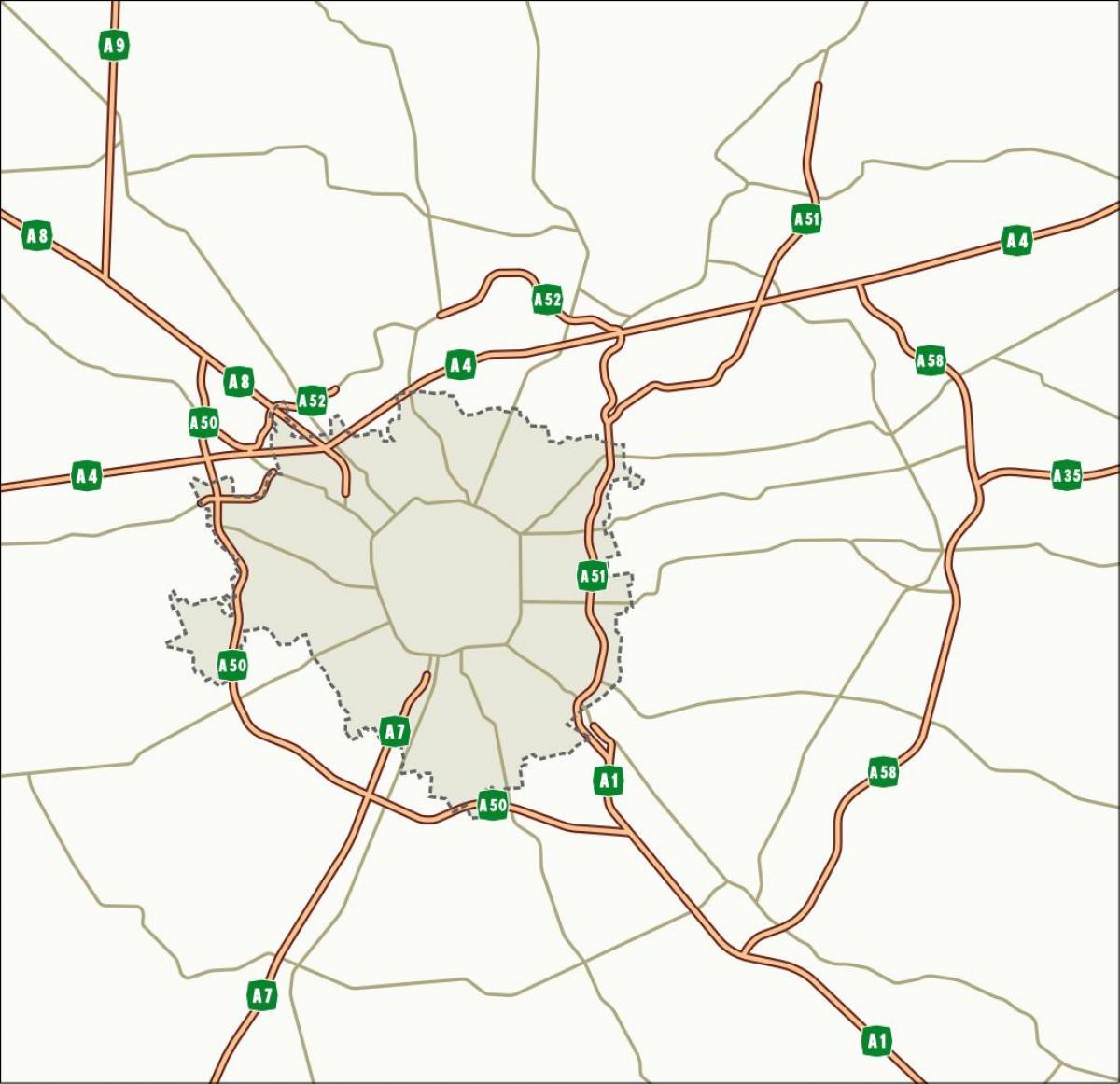 Карта дорог Милана